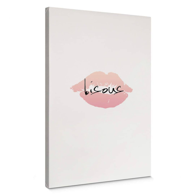 Leinwandbild Bisous