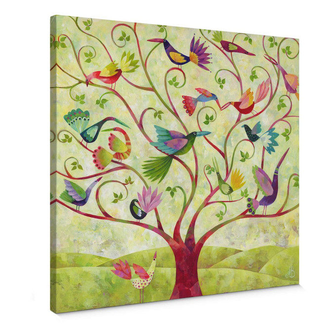 Leinwandbild Blanz - Exotische Vögel