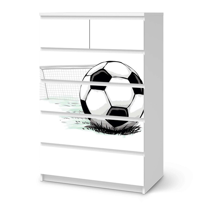 Möbel Klebefolie IKEA Malm Kommode 6 Schubladen (hoch) - Freistoss- Bild 1