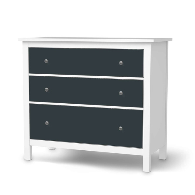 Möbelfolie IKEA Hemnes Kommode 3 Schubladen - Blaugrau Dark- Bild 1