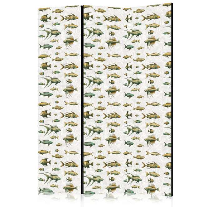 Paravent, Raumteiler freistehend, Trennwand - Unusual Species of Fish