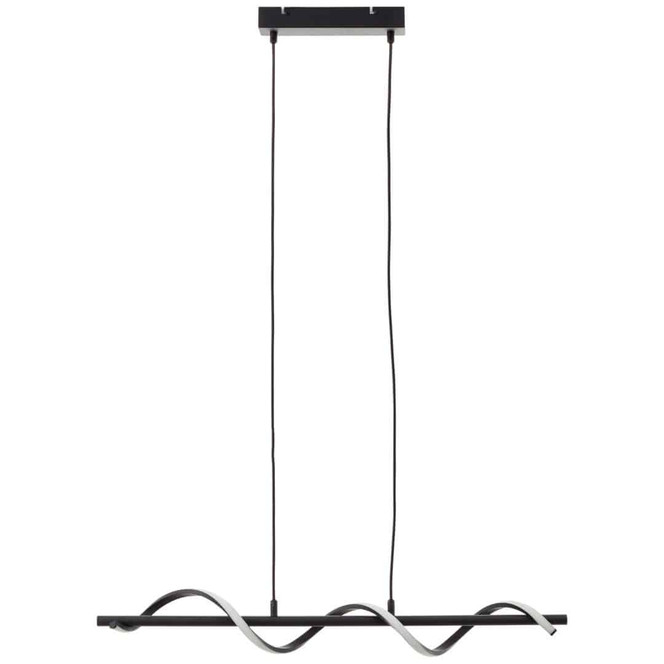 Pendelleuchte Frederik, schwarz, 80 x 9.7 cm, Metall Hängelampe
