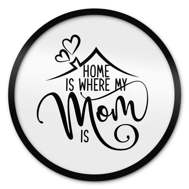 Poster Home is where my mom is - Rund