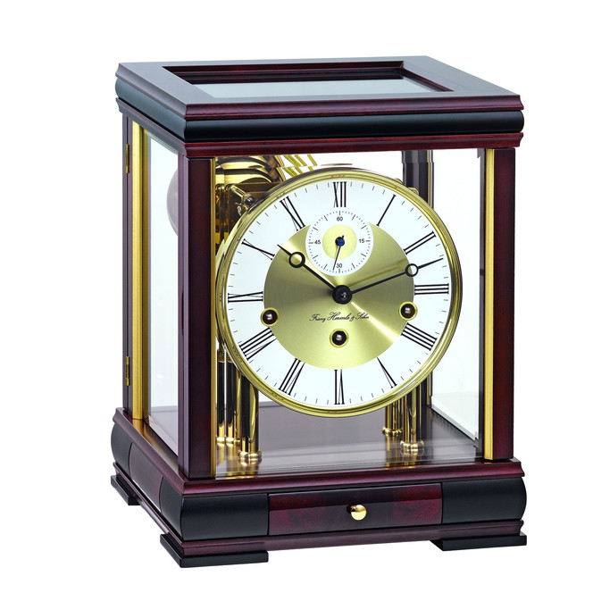 Stiluhr Bergamo "Franz Hermle & Sohn" Mahagoni