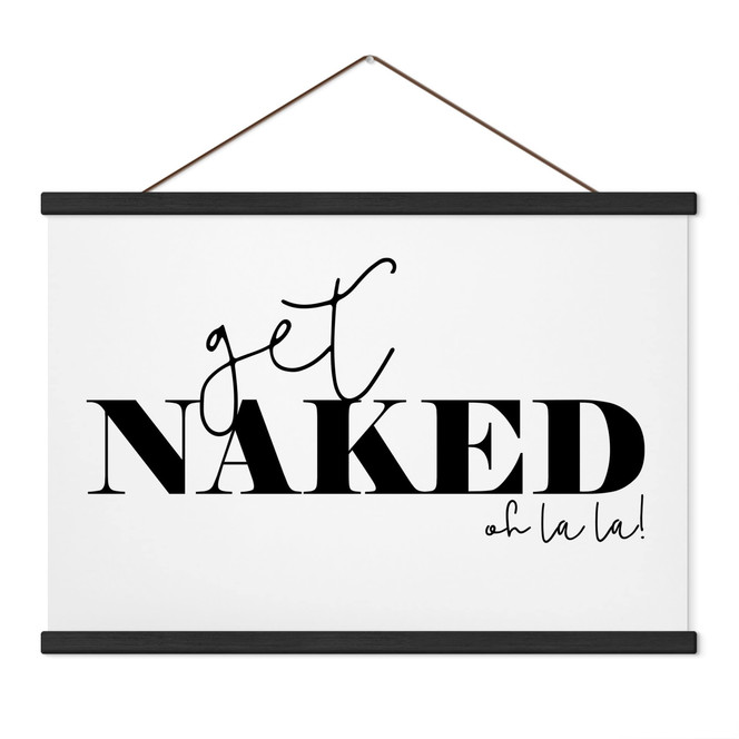 Stoffbild Get naked