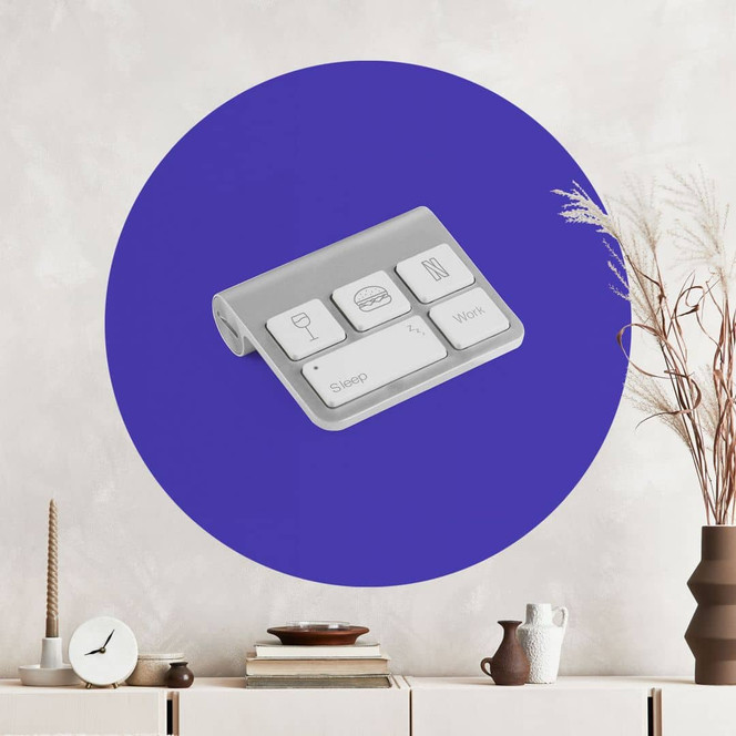 Wandtattoo Tastatur des Lebens - Pozdniakov - Rund