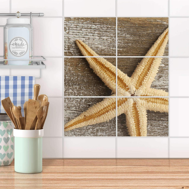 Fliesenfolie quer - Starfish