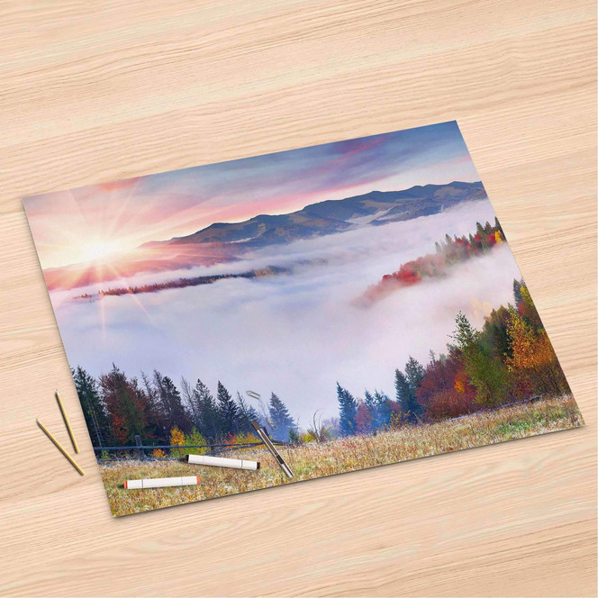 Folienbogen (120x80cm) - Herbstwald- Bild 1