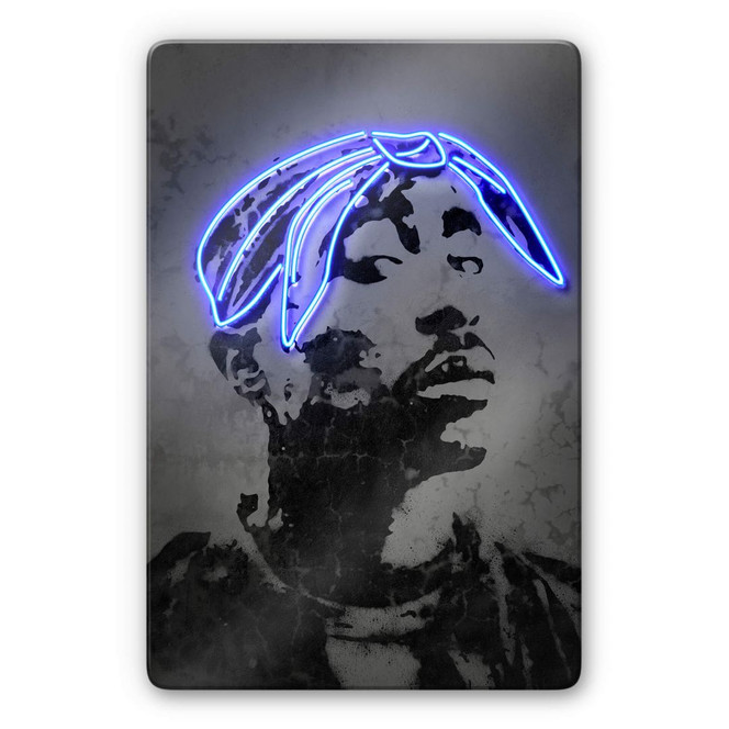 Glasbild Mielu - 2Pac