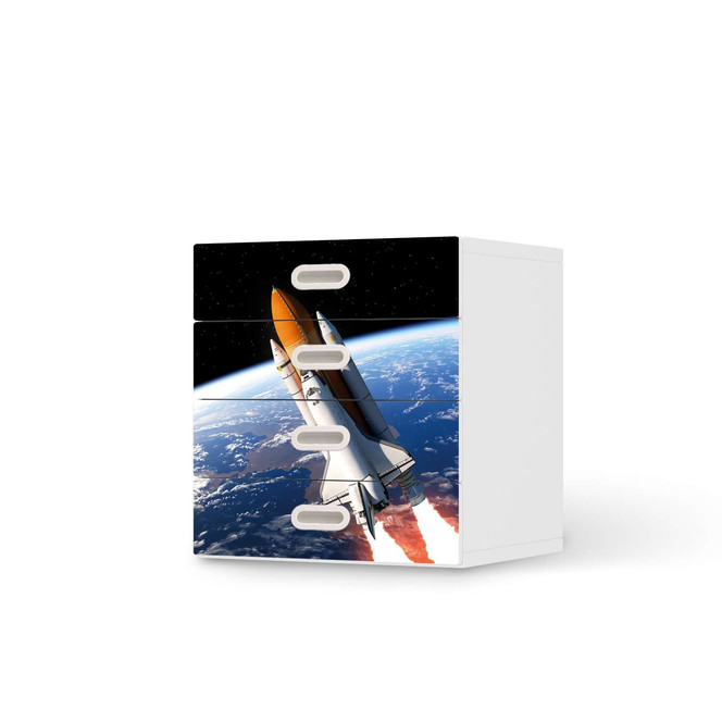Klebefolie IKEA Stuva / Fritids Kommode - 4 Schubladen - Space Traveller- Bild 1