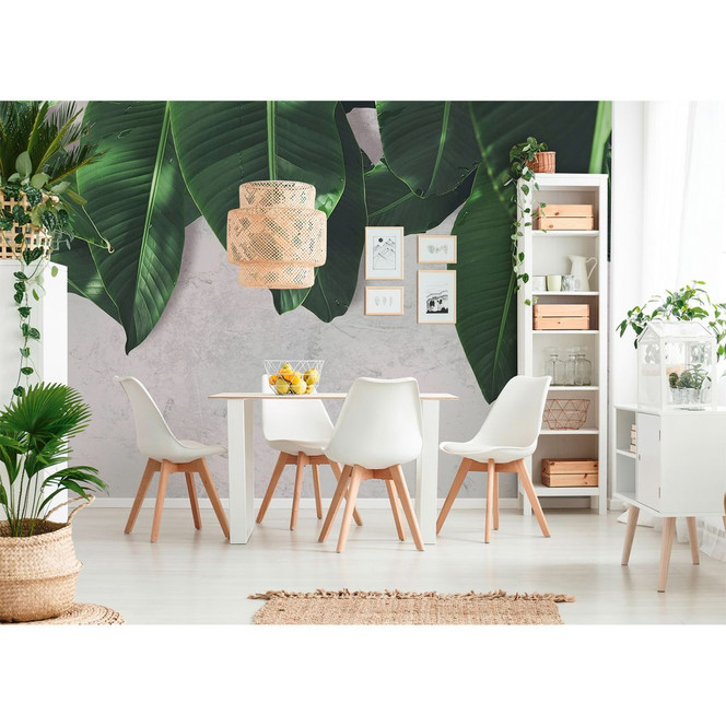 Livingwalls Fototapete Designwalls Leaves Wall Natur - Bild 1