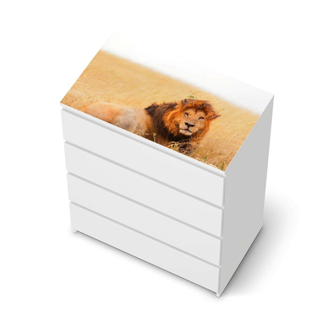 Möbelfolie IKEA Malm Kommode 4 Schubladen oben - Lion King- Bild 1