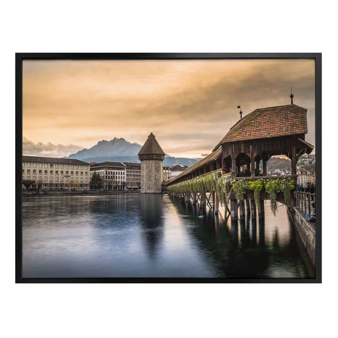 Poster Huber - Old Town Lucerne