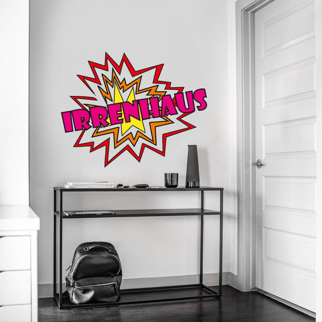 Wandsticker Irrenhaus
