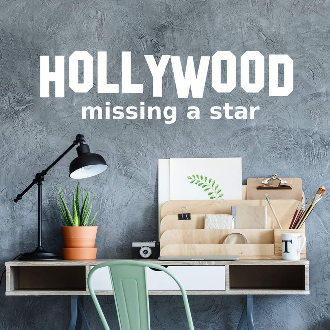 Wandtattoo Hollywood missing a star