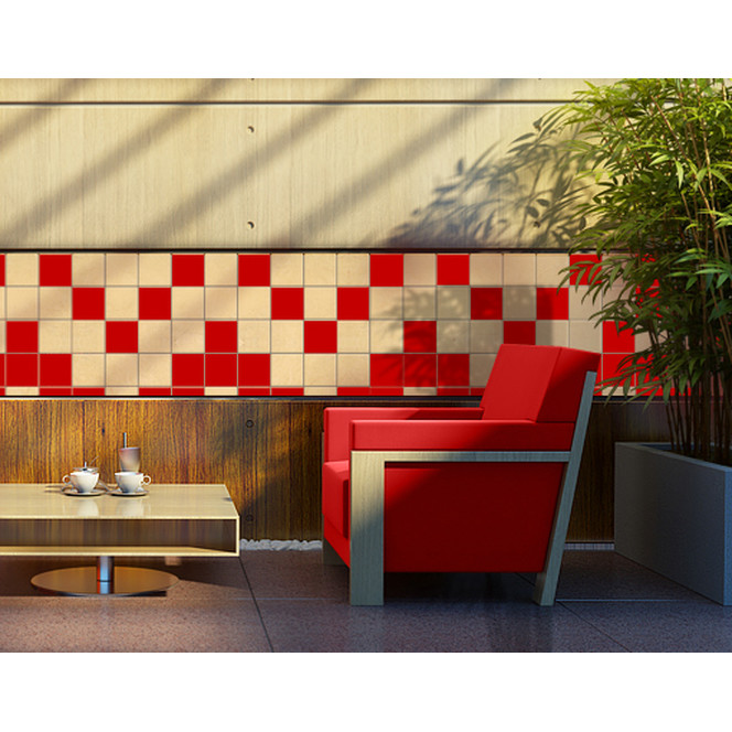 Fliesenaufkleber Mono 40er Set