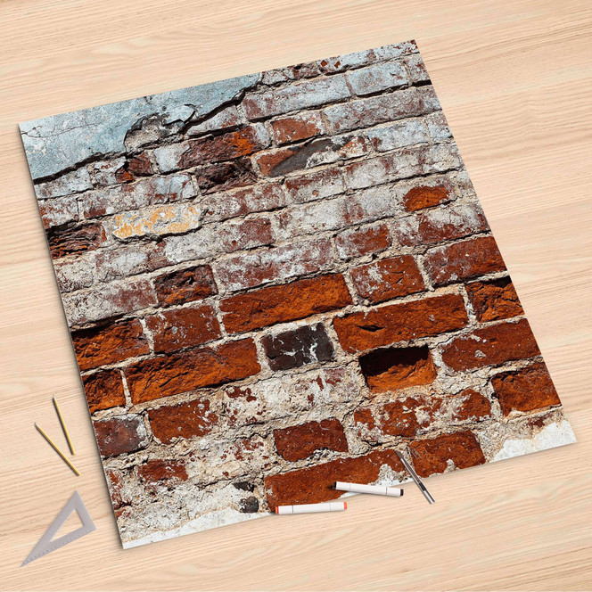 Folienbogen (90x90cm) - Backstein- Bild 1