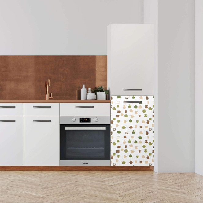 Klebefolie - Hochschrank (60x100cm) - Cans and Cups- Bild 1