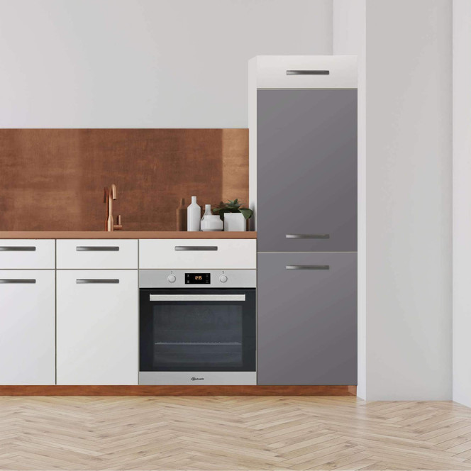 Klebefolie - Hochschrank (60x180cm) - Grau Light- Bild 1