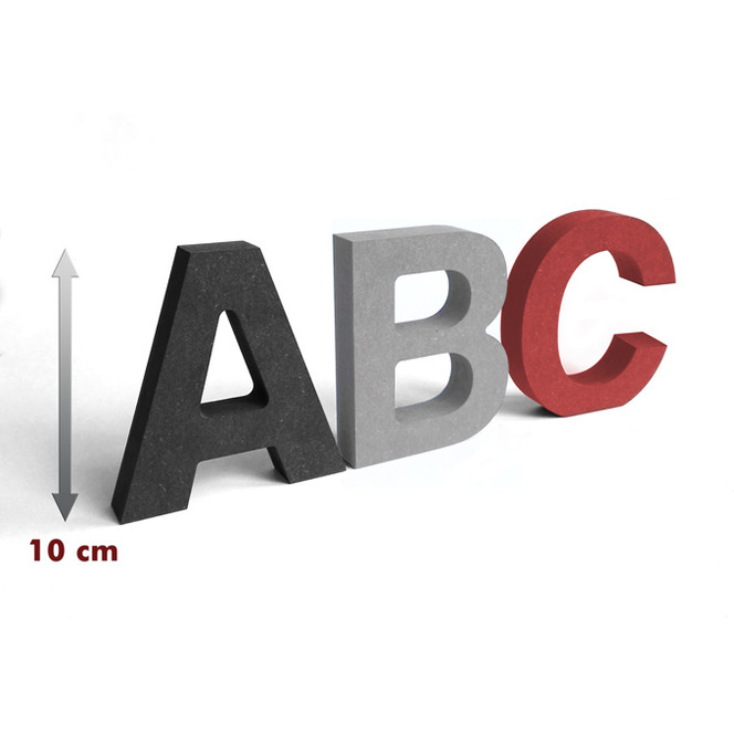 MDF-Holzbuchstaben "Swiss" 10 cm Buchstabenhöhe