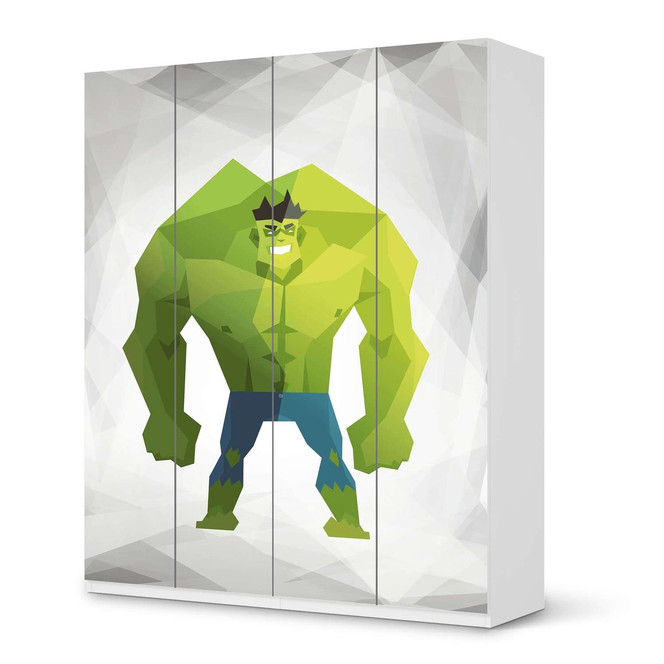 Möbelfolie IKEA Pax Schrank 236cm Höhe - 4 Türen - Mr. Green- Bild 1