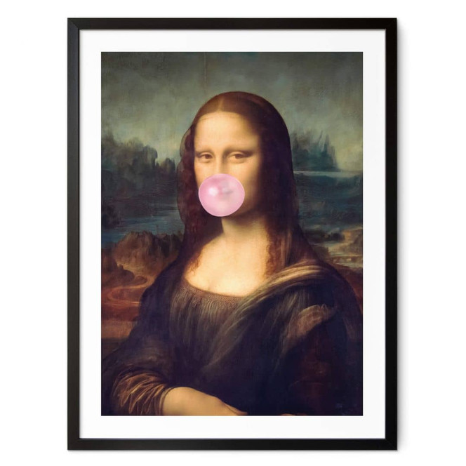 Poster Taudalpoi - Mona Lisa mit Kaugummi