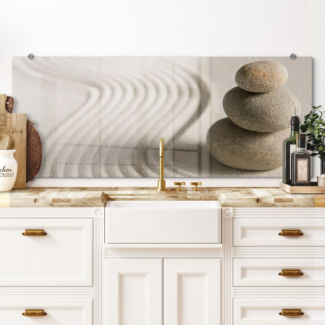 Spritzschutz Stone in Sand 2 - Panorama