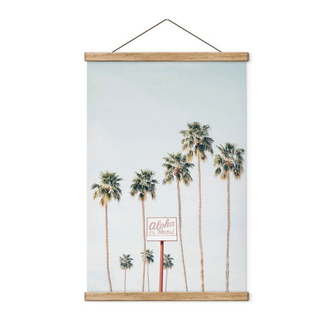 Stoffbild Palmen am Hotel Aloha - Sisi & Seb