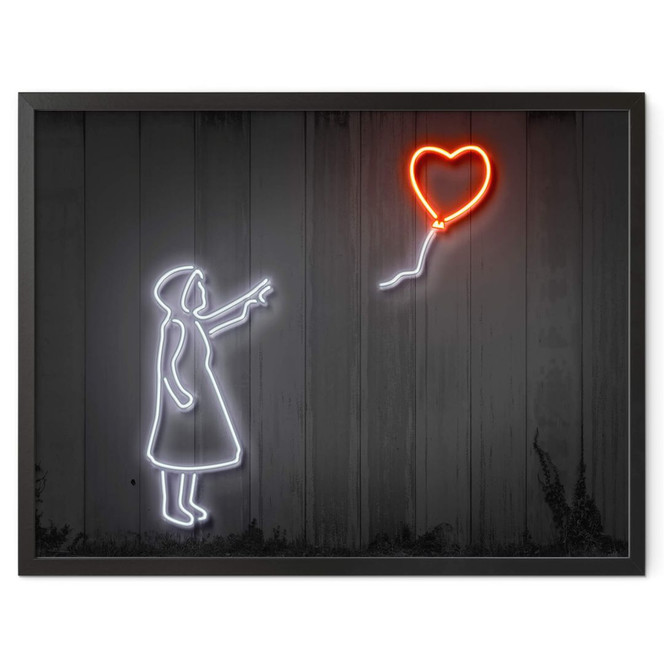 Poster Mielu - Girl with a balloon