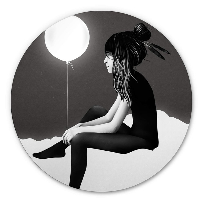 Alu-Dibond Ireland - No such thing as nothing by night - Rund