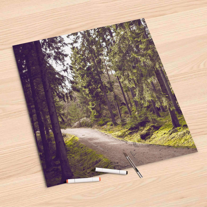 Folienbogen (60x60cm) - Forest Walk- Bild 1
