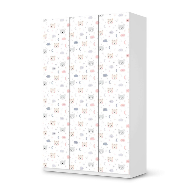 Möbelfolie IKEA Pax Schrank 236cm Höhe - 3 Türen - Sweet Dreams- Bild 1