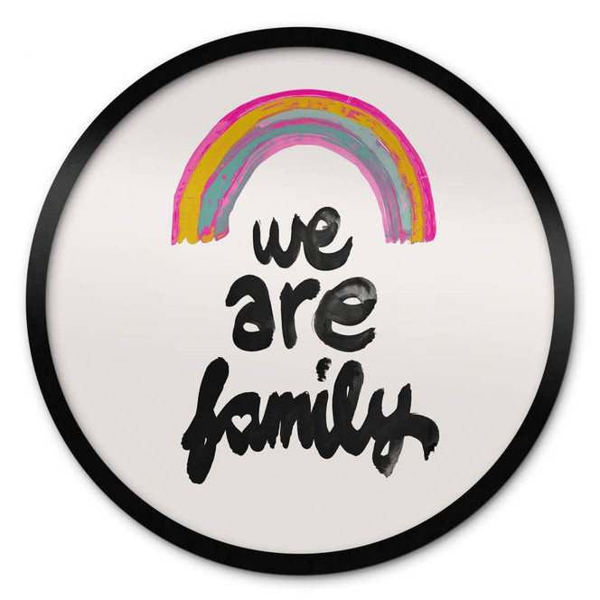 Poster We are family - Treechild - Rund