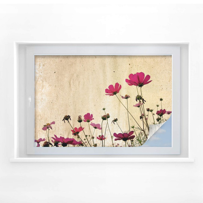Sichtschutzfolie Blumenwiese