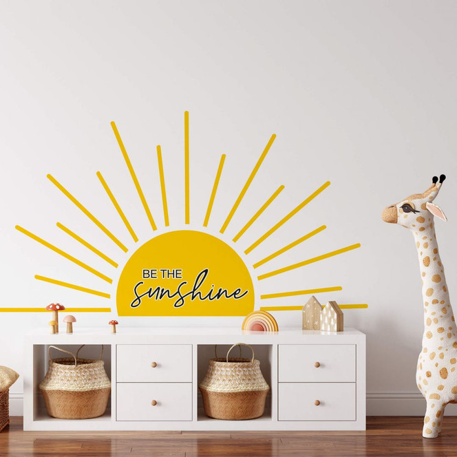 Wandtattoo Be the sunshine - Aufgehende Sonne