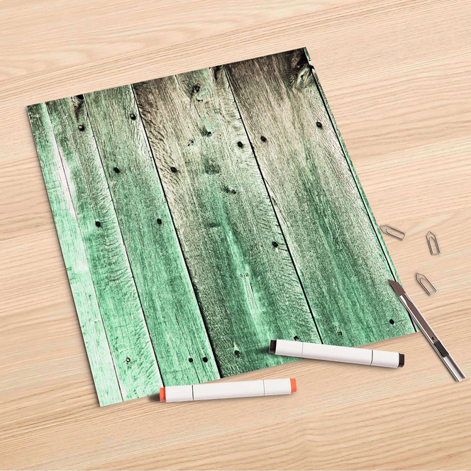 Folienbogen (30x30cm) - Plaue Planken- Bild 1