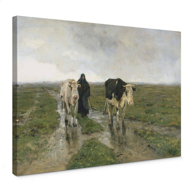 Leinwandbild Mauve - Weidenwechsel