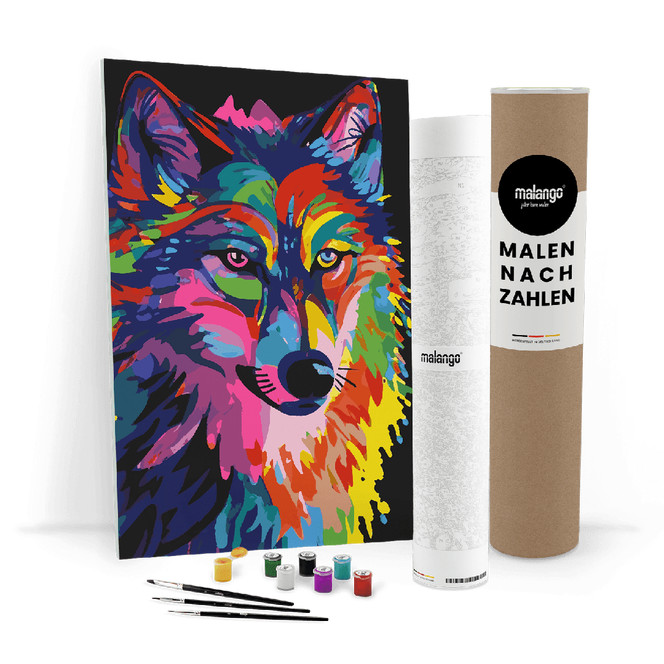 Malen nach Zahlen Leinwandbild - Wolf Wilhelm