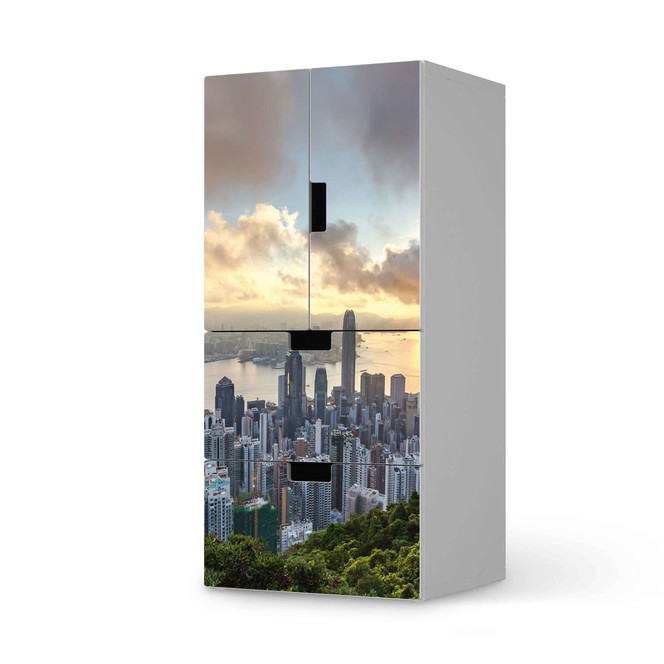 Möbelfolie IKEA Stuva / Malad - 2 Schubladen und 2 kleine Türen - Hong Kong- Bild 1