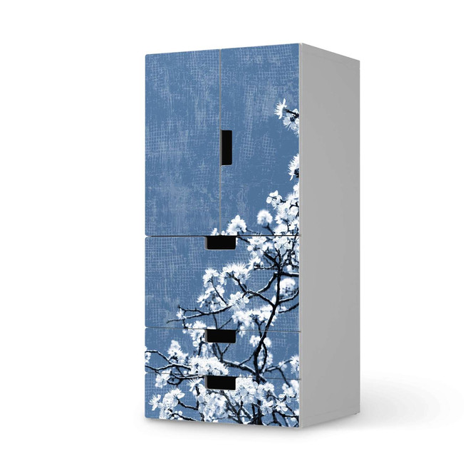 Möbelfolie IKEA Stuva / Malad - 3 Schubladen und 2 kleine Türen - Spring Tree- Bild 1