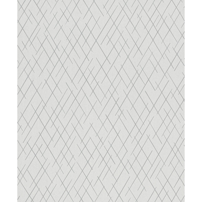 Vliestapete mit geometrischen Rauten grau, beige Grafisch
