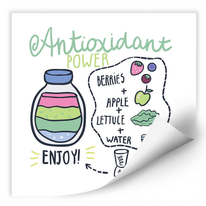 Wallprint Smoothie - quadratisch