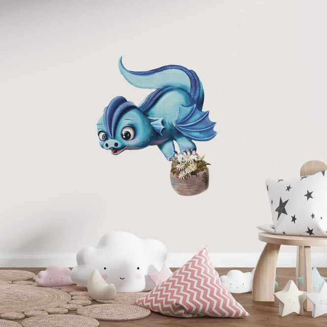 Wandtattoo Die kleinen Drachen - Kristallklau