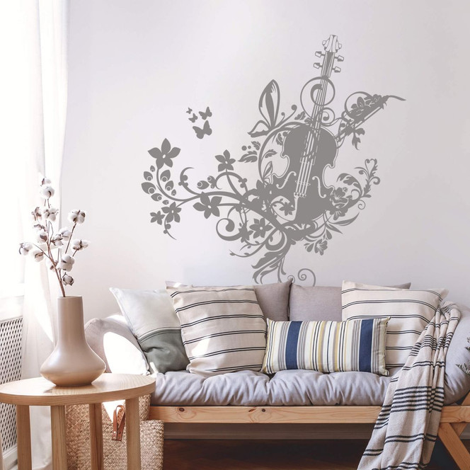 Wandtattoo Geige