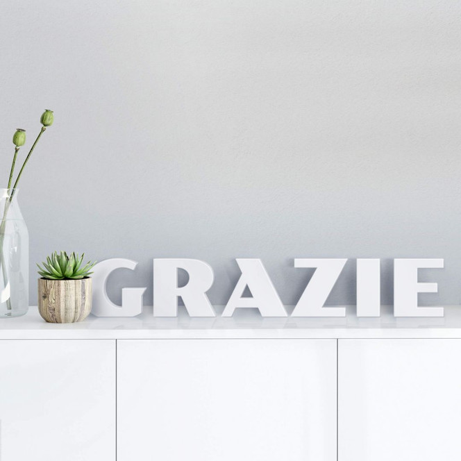 Dekobuchstabe 3D Grazie