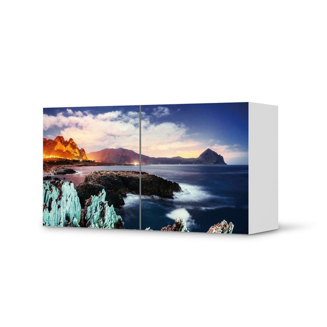 Folie IKEA Besta Regal 2 Türen (quer) - Seaside- Bild 1