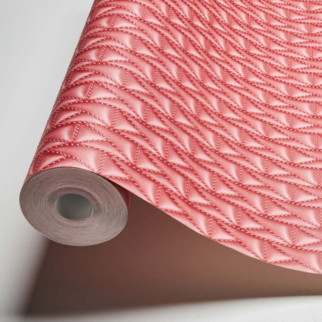 Karl Lagerfeld Wallpaper Vliestapete Kuilted rot