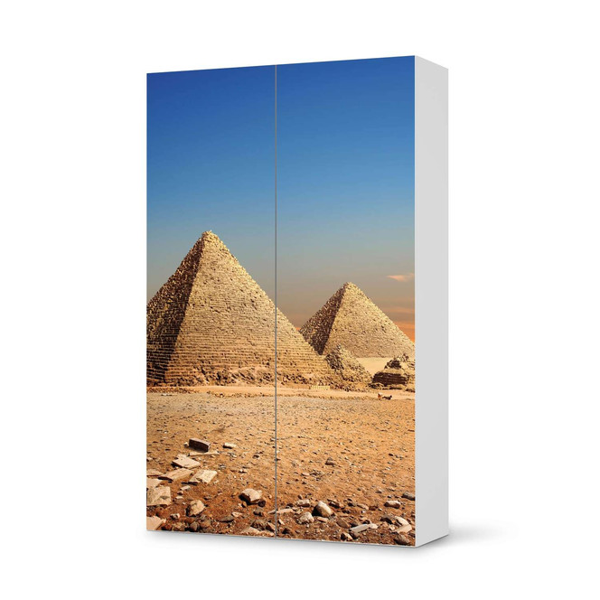 Klebefolie IKEA Besta Schrank 2 Türen (hoch) - Pyramids- Bild 1