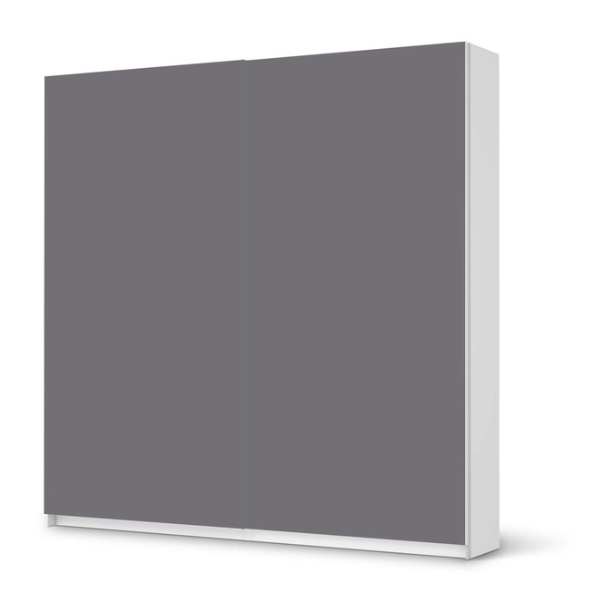 Möbel Klebefolie IKEA Pax Schrank 201cm Höhe - Schiebetür - Grau Light- Bild 1