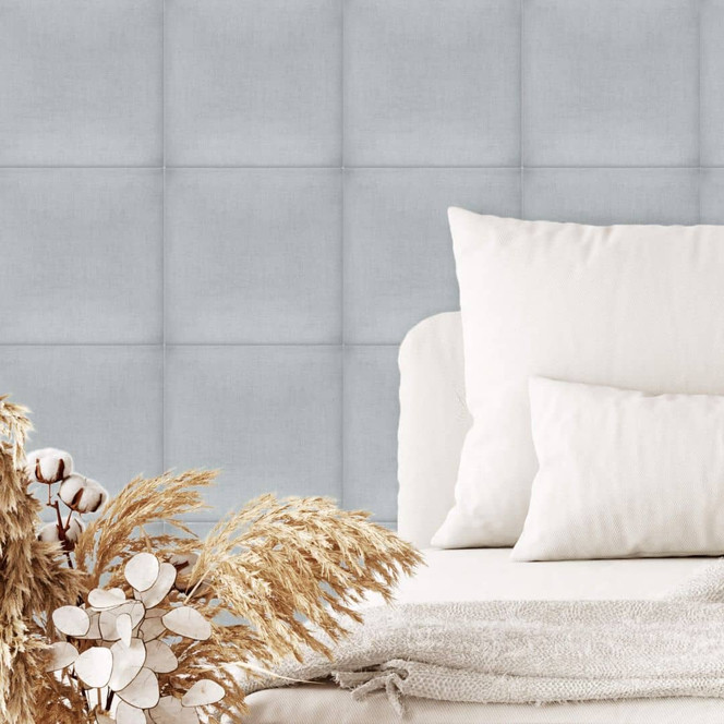 Polsterpaneel Mollis hellgrau 30x30cm - Bild 1